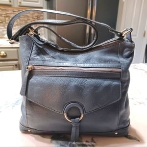 Powder Blue Vintage Leather Bag